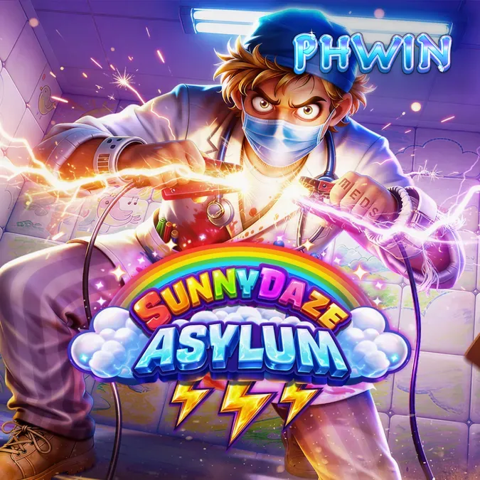 Sunnydaze Asylum slot game visual interface